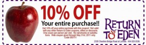 Return to Eden Coupon