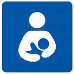 breastfeeding logo, lactation room, airport lactation room, public square