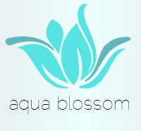 Aqua Blossom logo, Aqua Blossom all-natural, Aqua Blossom Etsy store