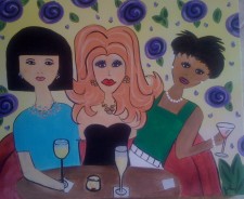Girls Night Out, Painting Party, Artzy Party, Angie Wehunt, Atlanta Art Painting Party