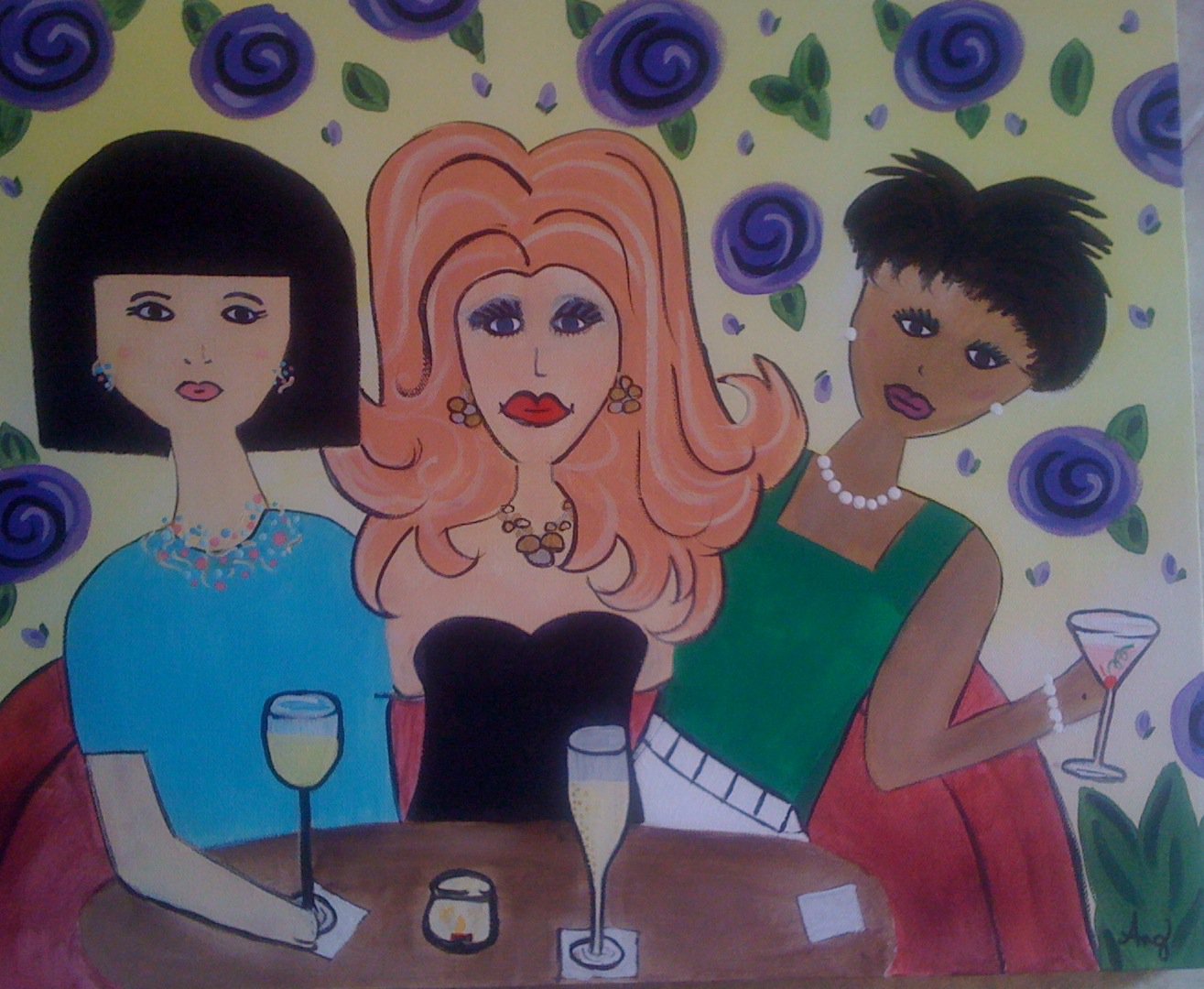 Girls Night Out, Painting Party, Artzy Party, Angie Wehunt