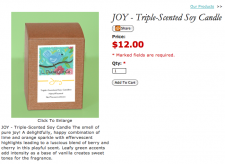 Lisa Darnell, My Mommy's Water Balloon, soy candle, joy soy candle