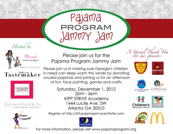 Pajama Jam, Kipp Strive Academy, Kipp Atlanta, pajama drive, Atlanta Charities