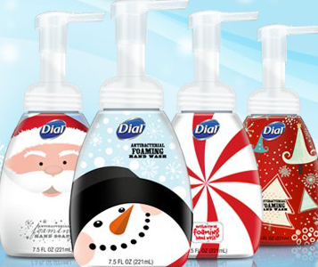 dial soap, foaming hand washing, holiday soap