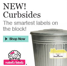 mabel's labels, household labels, canister labels, trash can labels