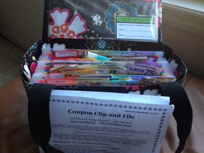 coupon organizer, coupon holder, coupon clip and file, coupon carol