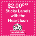 mabel's labels, mabel's labels heart stickers, mabel's labels sale