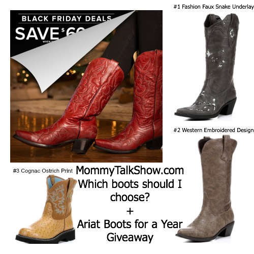 Which Boots Should I Choose? + Boots for a Year #Giveaway ~ MommyTalkShow.com