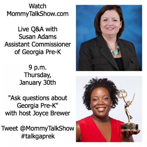 Live Webcast: Ask Questions About Georgia Pre-K ~ MommyTalkShow.com