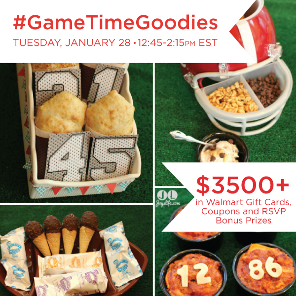 Twitter Party Alert! #GameTimeGoodies 1/28 12:45 PM ET - NEW Prizes of $3,500+!