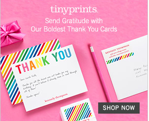 Tiny Prints Thank You Cards ~ MommyTalkShow.com 