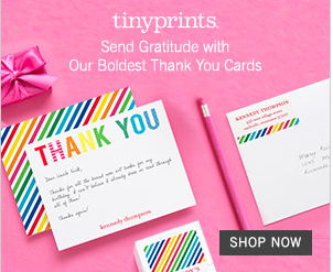 Tiny Prints Thank You Cards ~ MommyTalkShow.com