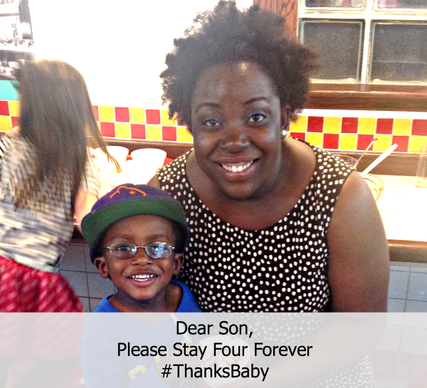 Dear Son, Please Stay Four Years Old Forever #ThankBaby ~ MommyTalkShow.com