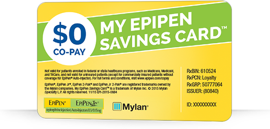 epipen savings card