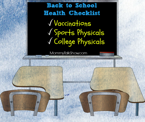 Back to School Health Checklist ~ MommyTalkShow.com