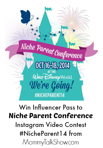 Win Influencer Pass to Niche Parent Conference Instagram Video Contest #NicheParent14 - MommyTalkShow.com