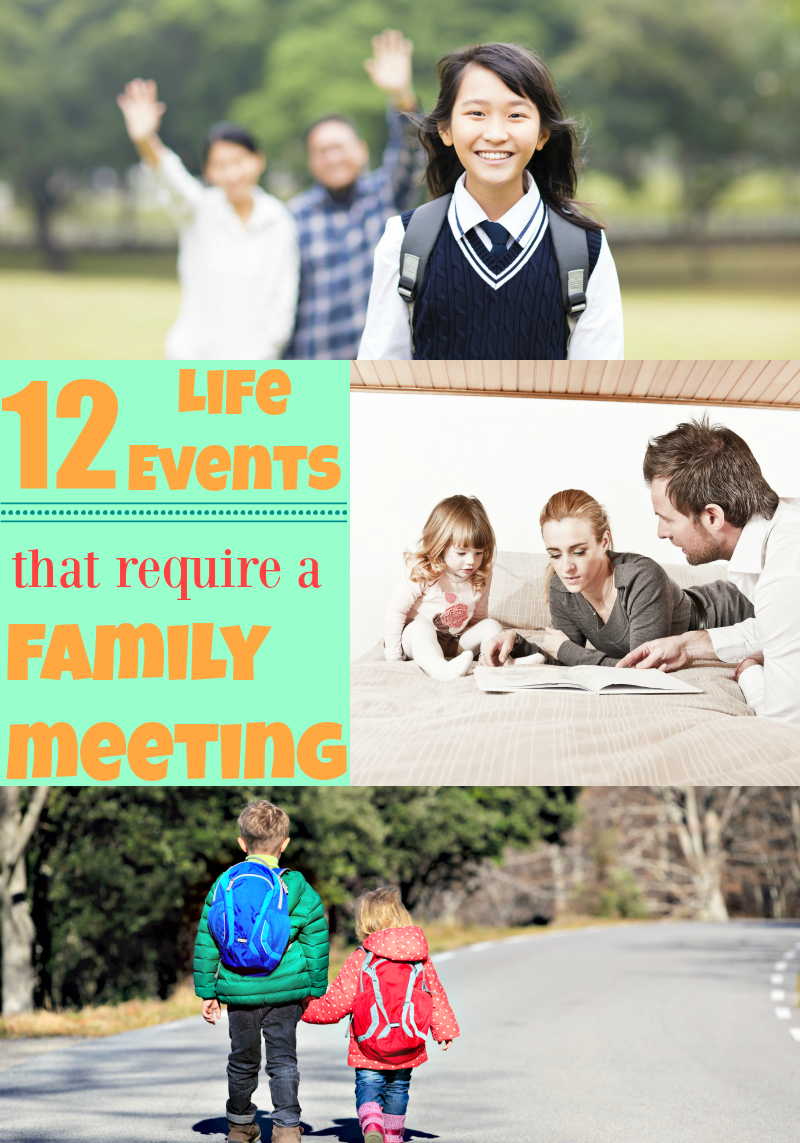 12 Life Events that Require a Family Meeting