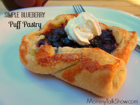 Simple Blueberry Puff Pastry Recipe ~ MommyTalkShow.com