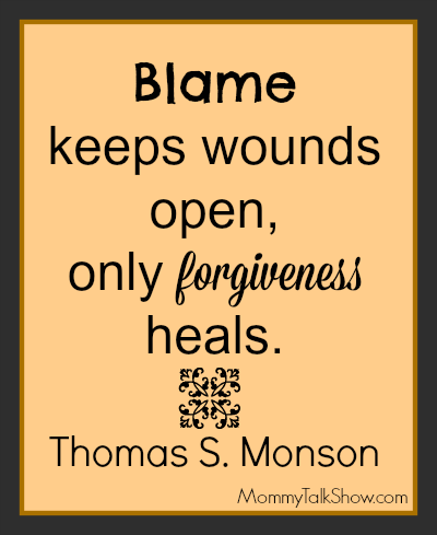Blame Keeps Wounds Open