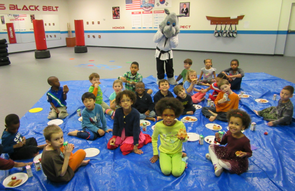 Eating at Birthday Party