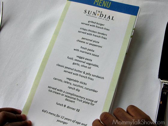 Take a Little One to Lunch at the Sun Dial Restaurant ~ MommyTalkShow.com