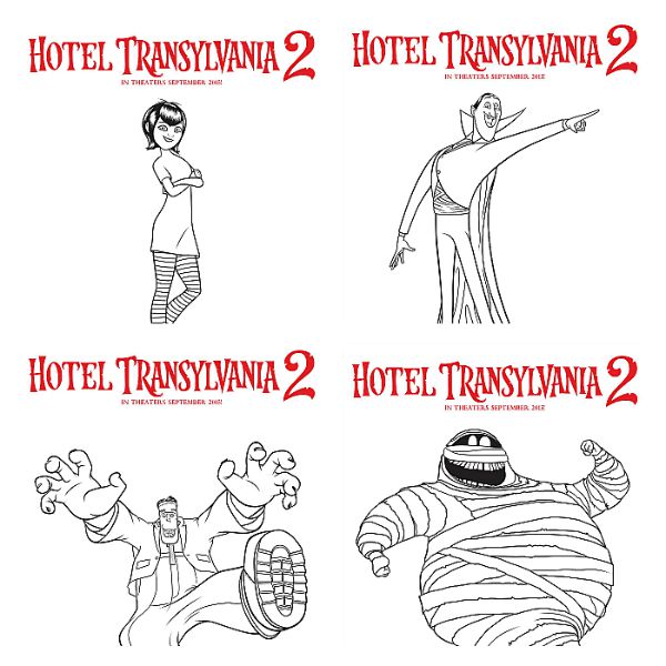 Hotel Transylvania Coloring Sheets