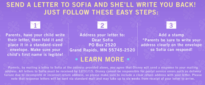 Write a Dear Sofia Letter