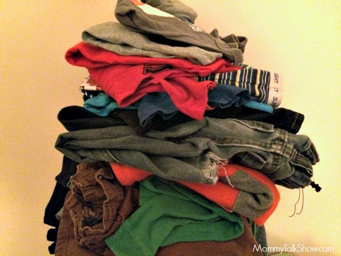 Folded Boys Clothes