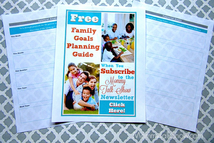 I created a family goals planner you can download for free. Set goals for your family's travel and education plans.