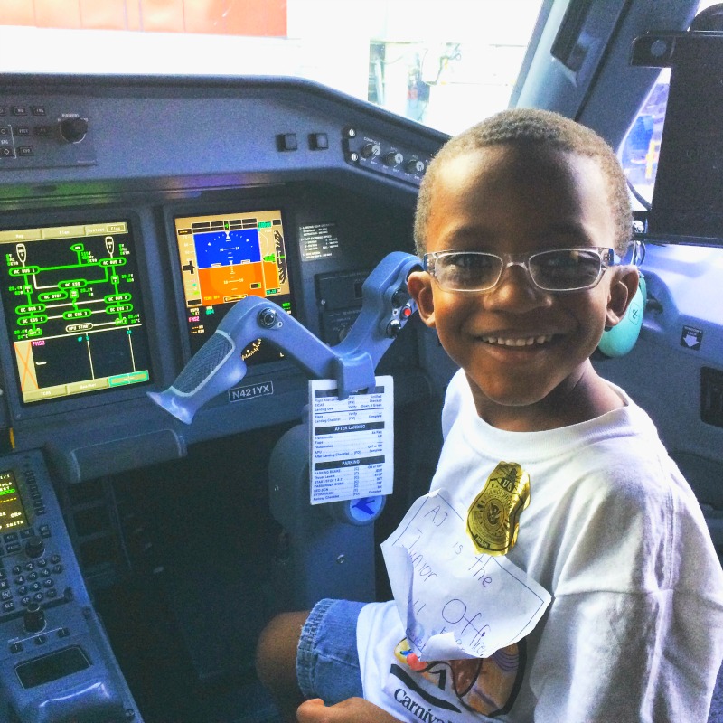 Boy in Cockpit Cruise