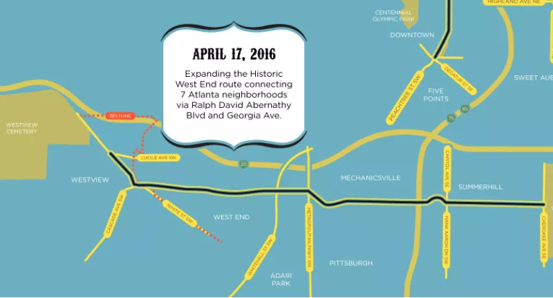 Atlanta Streets Alive Map