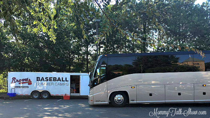 Braves Baseball Camp Bus