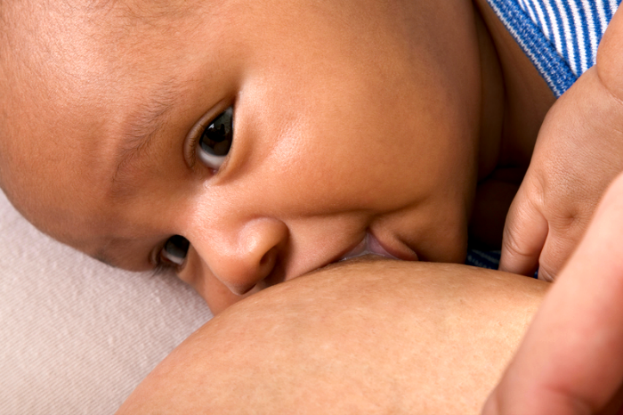 Black Mom Breastfeeding