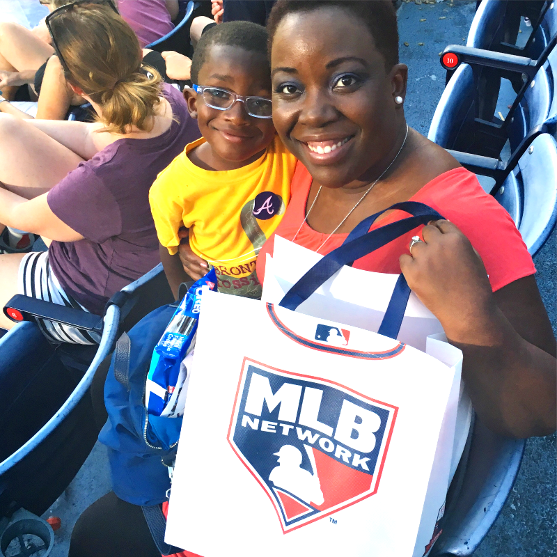 A.J. & Mommy Braves Game