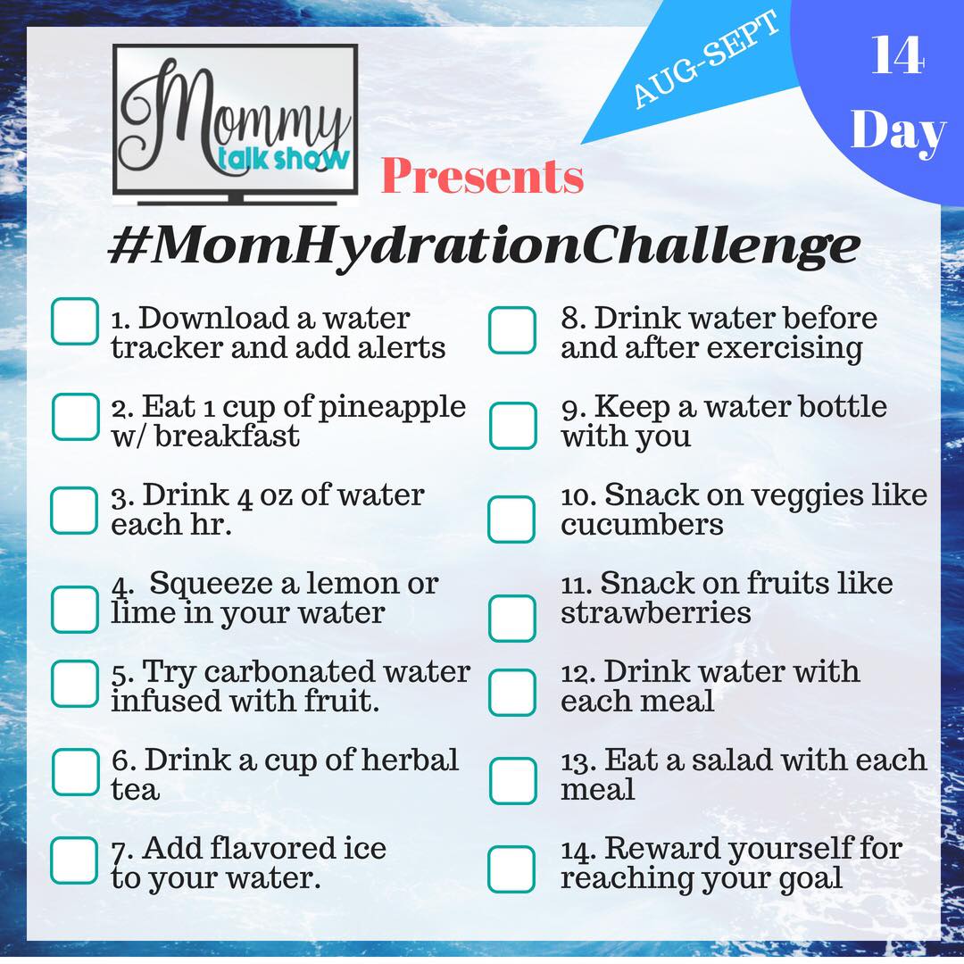 Why Moms Need a Healthy 14 Day Hydration Challenge