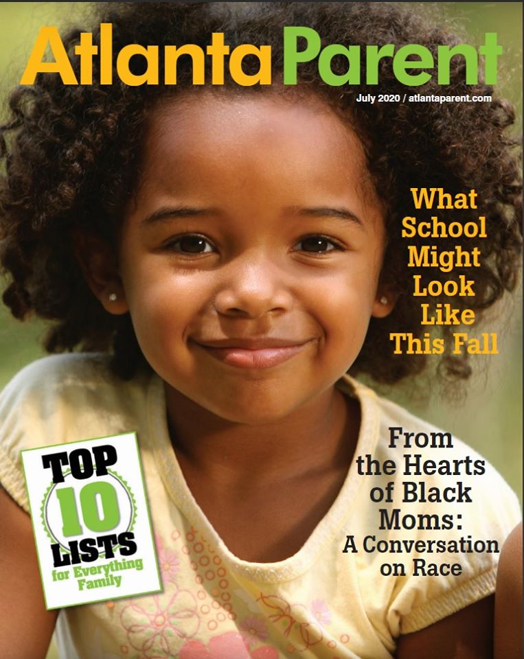 Atlanta Parent Magazine Cover With African American Girl on Cover