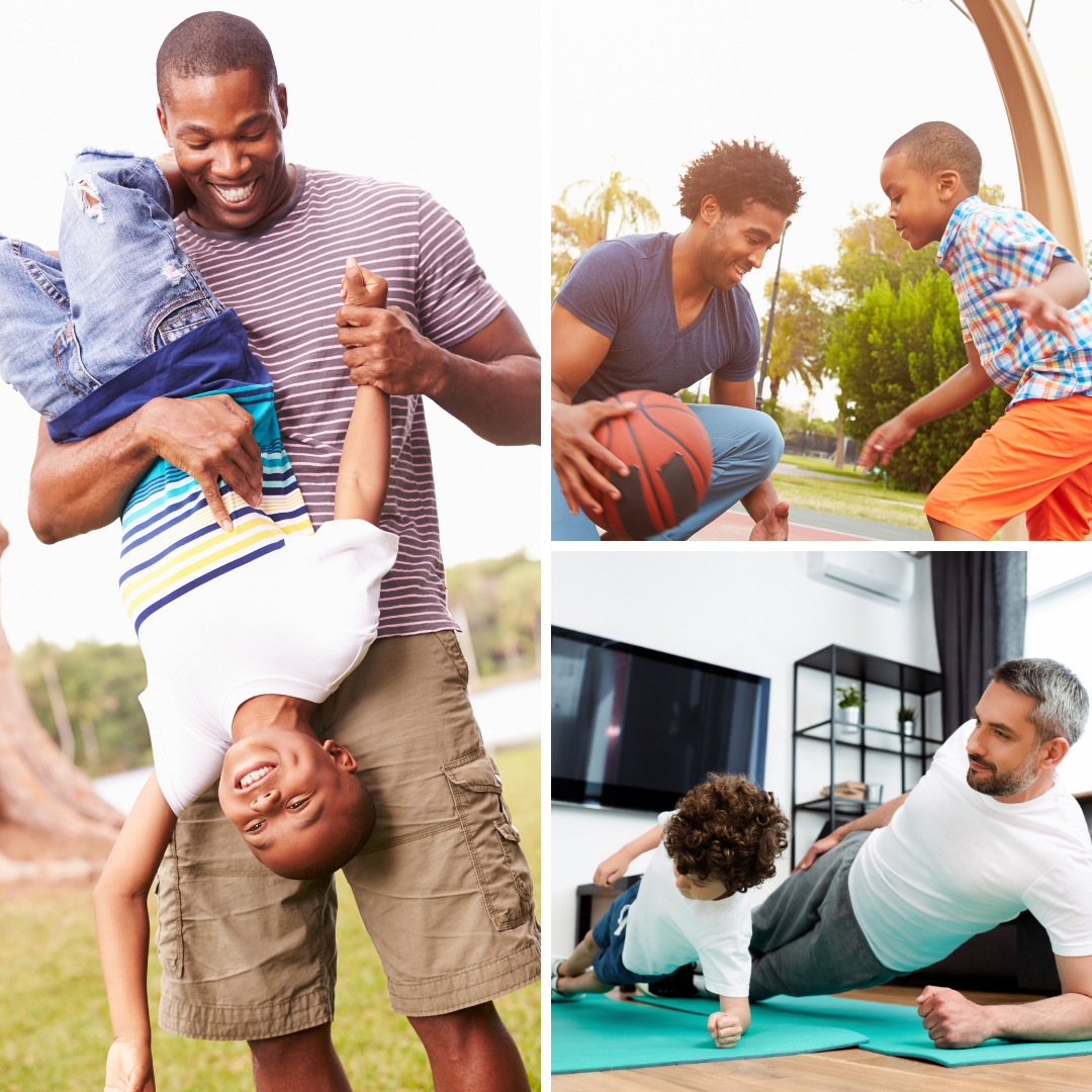 Father's Day Fitness: 3 photos of dads being active with children